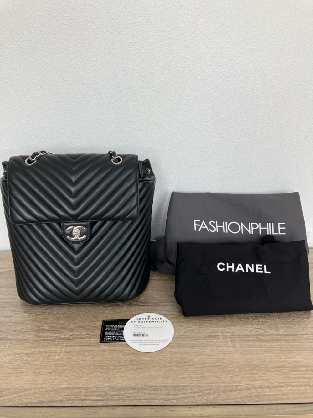 Chanel Chevron Large Urban Spirit Backpack Black Silver Hardware